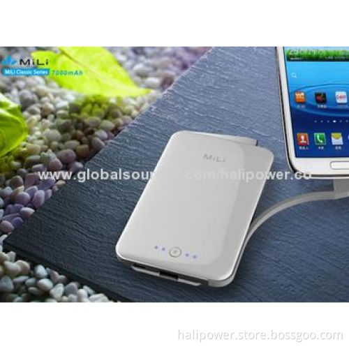 Fashionable Portable Power Bank with 12,000mAh Lithium Polymer Cell